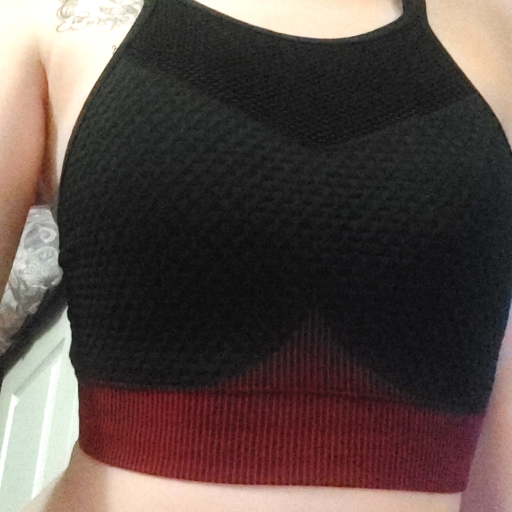 2pc Sexy Goth Exersize Outfit